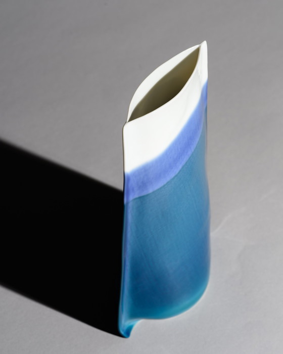 Image 1 of Johan van Loon x Rosenthal Studio-Line Glossy Paper Porcelain Vase Duo Maritime