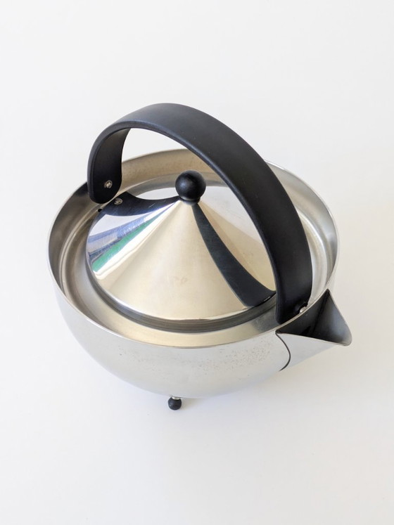Tetera Bodum "Teaball" de Carsten Jørgensen, acero inoxidable, años 80 Memphis – Accesorios de cocina, Metal (photo 3 of 16)