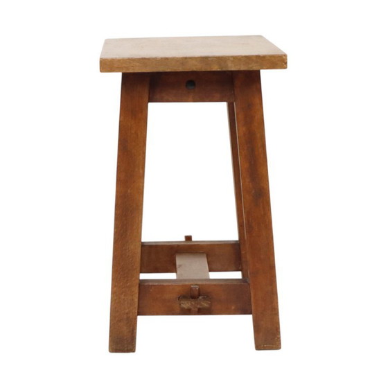 Charmante Oude Houten Kruk Zuid Frankrijk Rustiek Fifties – Krukjes, Wood, Vintage (photo 6 of 18)