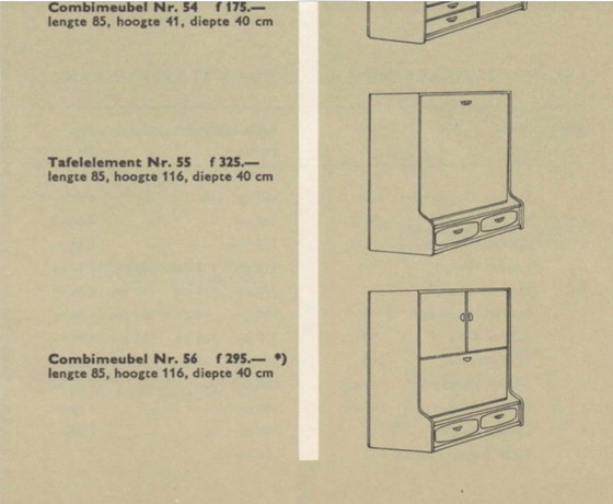 Image 1 of Combinación de mueble de pared Louis van Teeffelen núm. 56