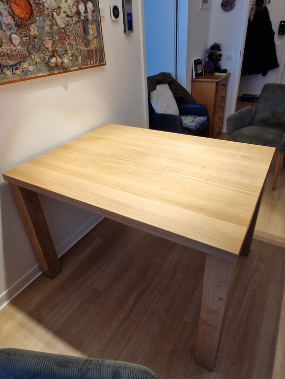 Image 1 of Eetkamer tafel massief eiken