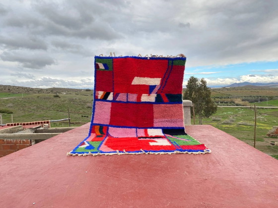 Tappeto Beni Ouarain Contemporaneo 300x200 cm – Motivi Astratti Multicolori – Tappeti, Lana, Cotone (photo 18 of 18)