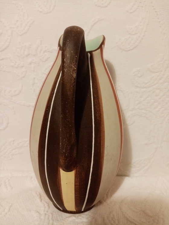 Image 1 of Jarra decorativa alemana de cerámica Eckhardt/Engler, década de 1950/60, 18,50 cm