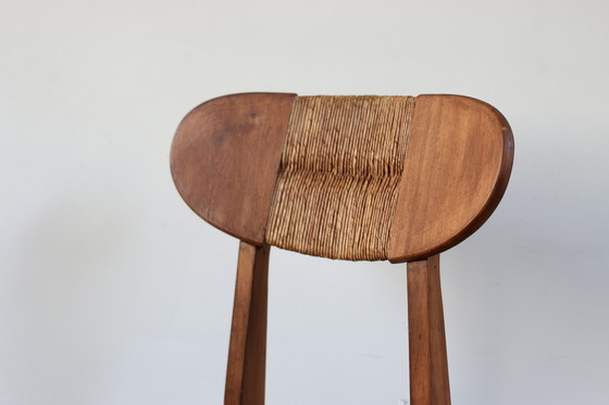 Image 1 of Set of 3 Vintage Roger Landault "Ellipse" Sentou 1957 Chairs