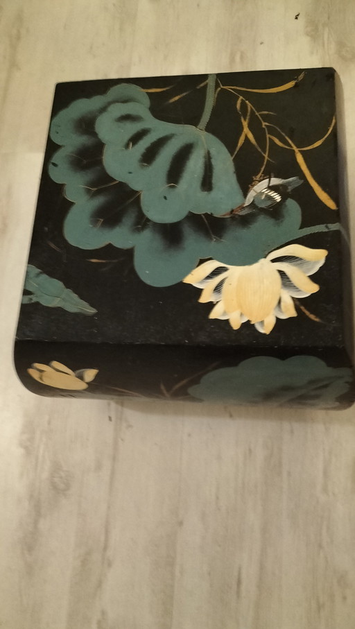 Kubus hout handbeschilderd