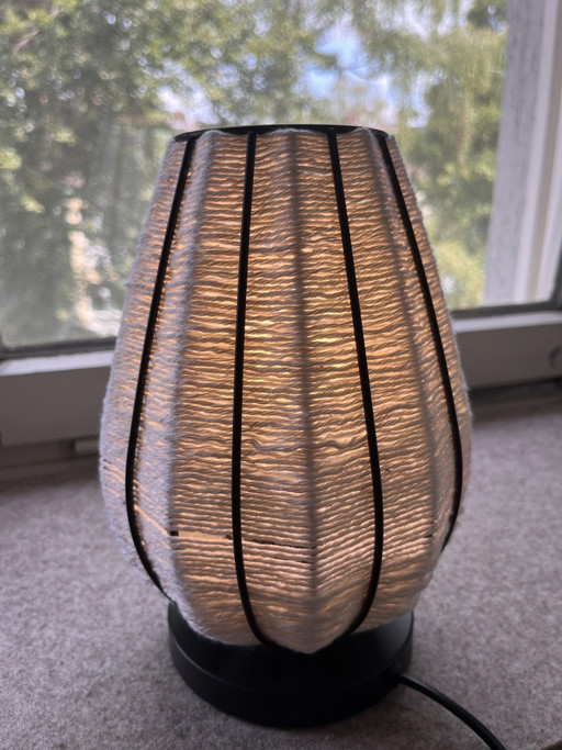 Lampe de table et de chambre artisanale – tafellampen, Metal, Textile