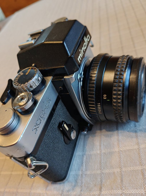 Minolta camera XE-5 plus lensen – Fotografie, Glas, Leer (photo 4 of 20)