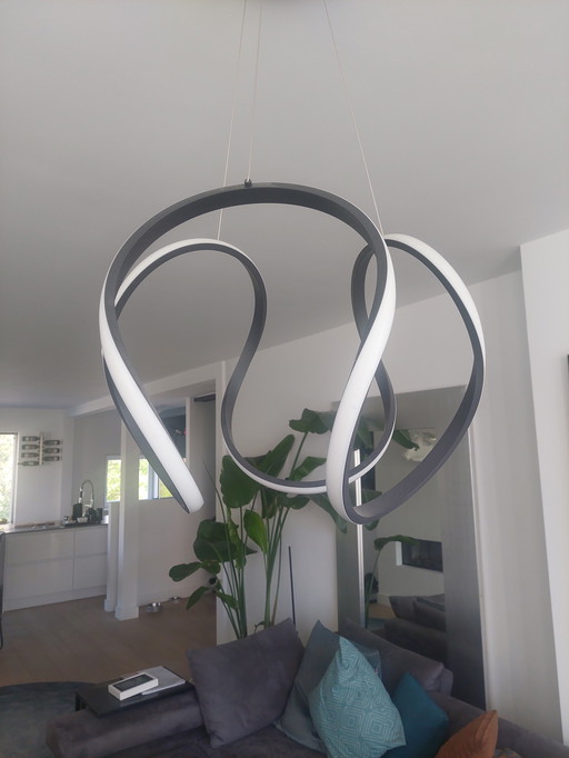 Suspension/plafonnier LED noir