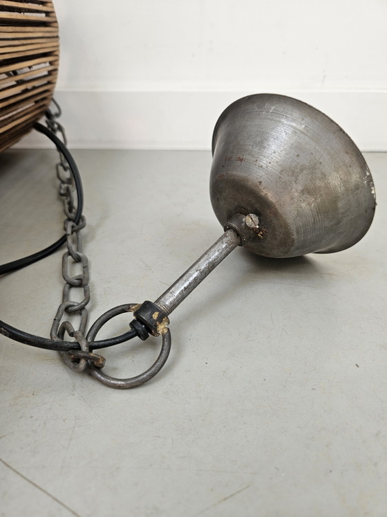 Image 1 of Set van 2 originele Hoffz Mazu hanglampen (leder) - Sobor 