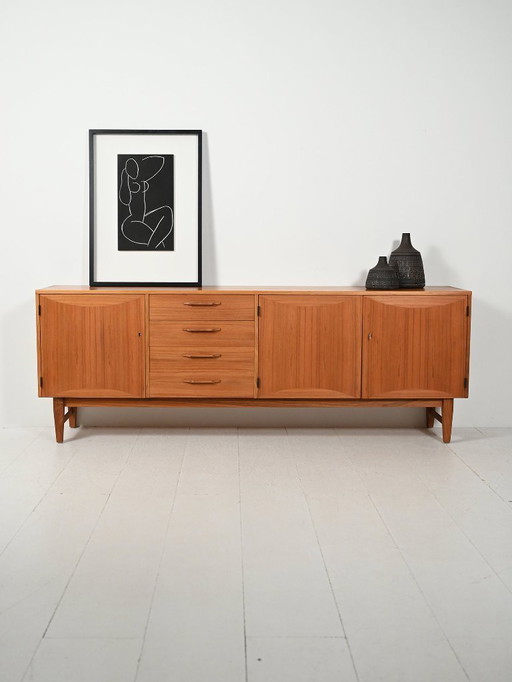 Scandinavian teak sideboard produced by Ajfa Möbelfabrik