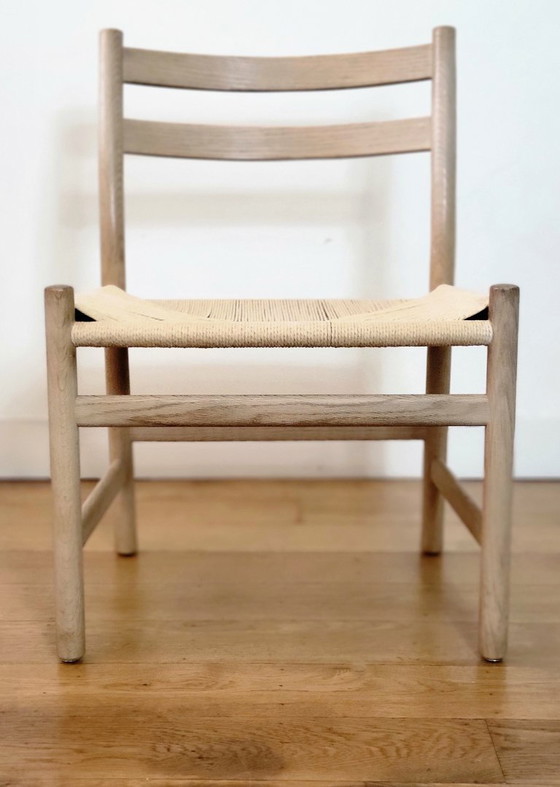 Image 1 of Juego de 6 sillas de comedor modelos CH46 y CH47 de Hans J. Wegner.