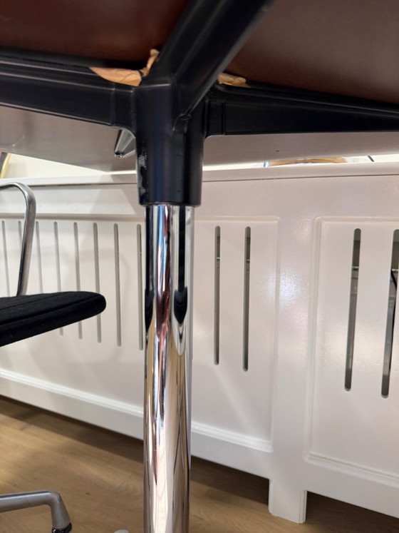 Image 1 of Original Vitra Eames table base (1992) with white tabletop