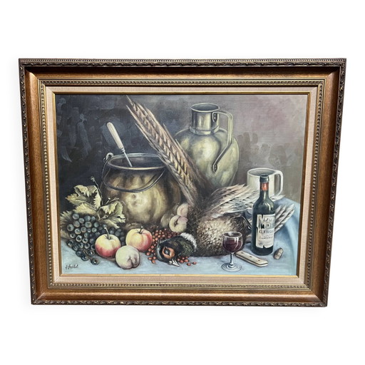 J. Gosthals. Nature morte. Huile sur toile. – schilderijen tekeningen, Canvas