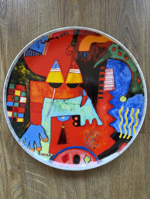 Plato artístico de Clemens Briels «Homenaje a Kandinsky»
