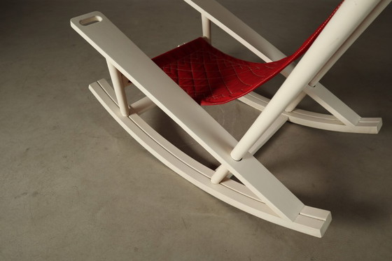 Image 1 of Gilles Sermadiras for Maison et Jardin, “Deauville” rocking chair, France