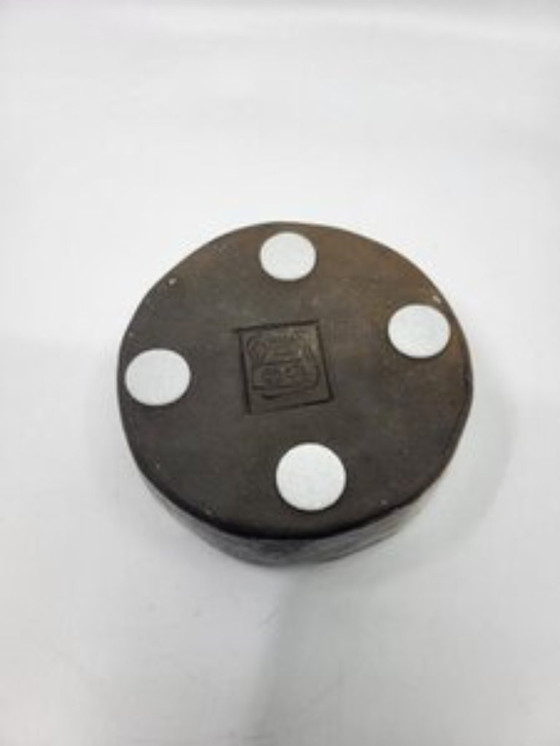 Image 1 of Alsatian stoneware ceramic pottery, glazed, France, 1950