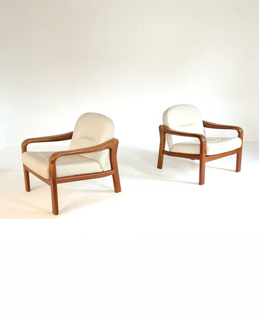 2x Vintage Deense Sessel, Komfort '80
