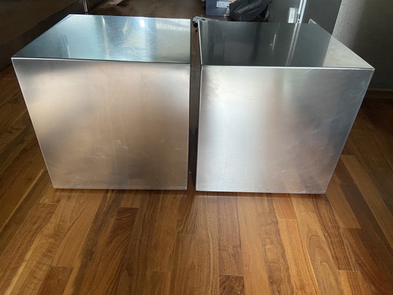 Image 1 of Tavolino di design in acciaio inox del marchio Casa Milano