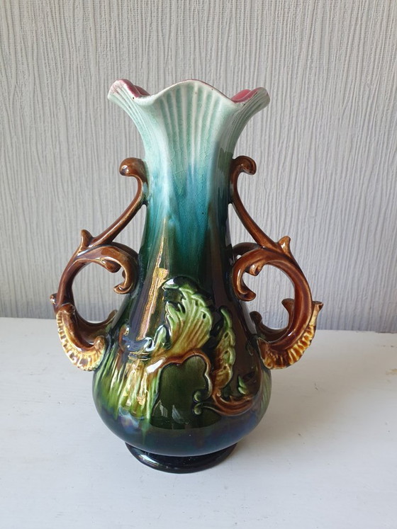 Image 1 of Art Nouveau vase with elegant handles – ca. 1910-1935