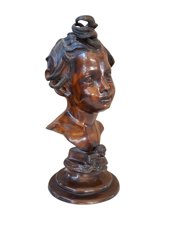 Image 1 of Prestigious Bronze Bust of Vincenzo Gemito "Alessandro" (Anastolè) 1890