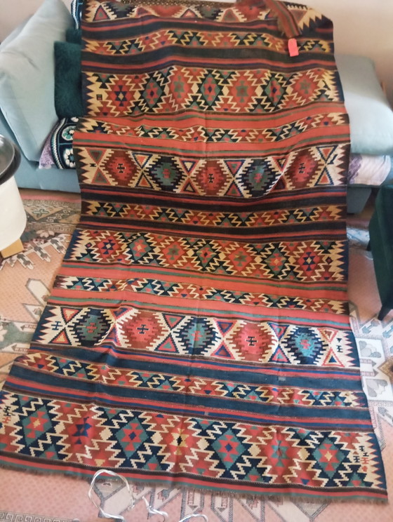 Kelim Antico – Antique handgeweven kilim, Tappeti, Wool, Textile (photo 9 of 11)