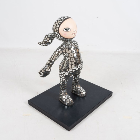 Image 1 of Kathy Mueller-Moser (1968) - Open arms noir, 56 x 45 cm ,3/3, signé