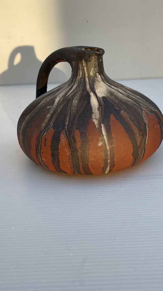 Image 1 of Earthenware Ear Jar Gerhard Liebenthron