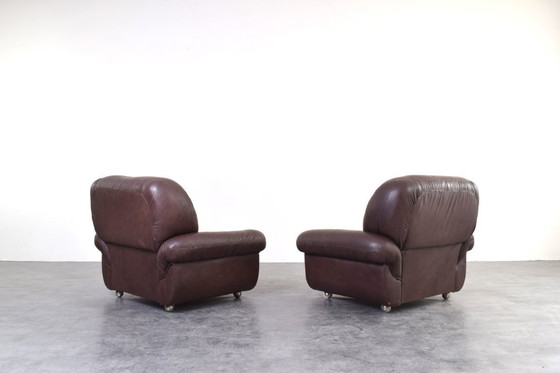 Image 1 of Mid-Century Italian Lounge Chairs, 1970s, Set of 2.
