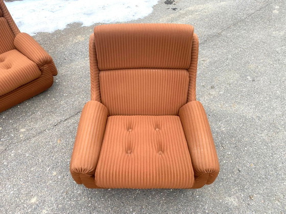 Image 1 of Canapé et fauteuils de style Mid-Century par Jitona, design tchèque des années 1970