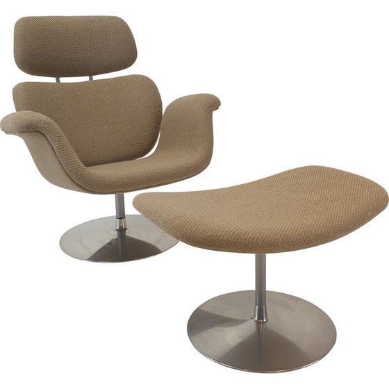 Image 1 of Big Tulip vintage armchair and ottoman by Pierre Paulin for Artifort, 1980s