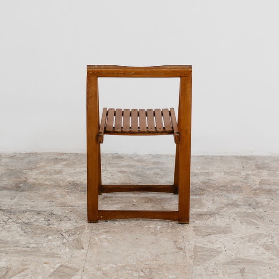 Image 1 of Aldo Jacober voor Alberto Bazzani: 4 Trieste-stoelen, vintage design uit de jaren 60.