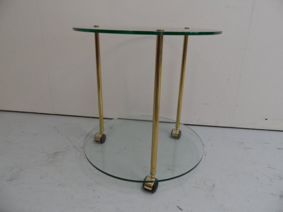 Image 1 of Vintage brass trolley