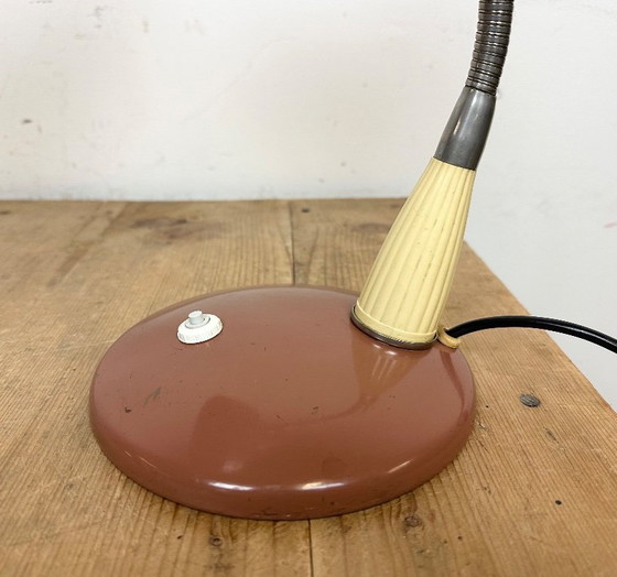 Image 1 of Vintage industriële zwanenhals tafellamp, jaren 60
