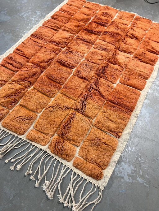 Handmade Moroccan decorated rug 250cm x 150cm