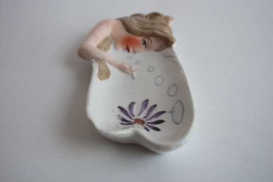 Image 1 of Dekorative Porzellanschale im Art-déco-Stil, 1930er Jahre.