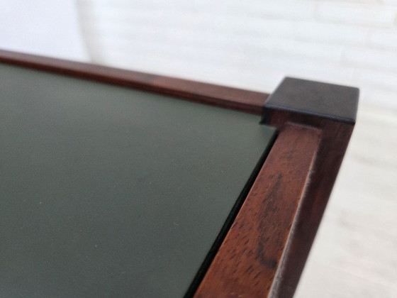1970s, Danish design by Kristian Vedel. Side table model "Modus", teak wood. – Metal (photo 7 of 15)