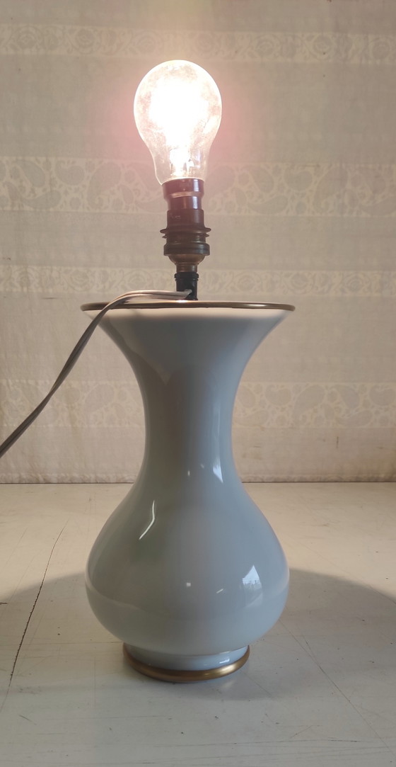 Image 1 of 19th-century style opaline glass lamp base