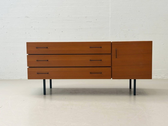 Image 1 of Scandinavian mid-century teak lowboard with drawers