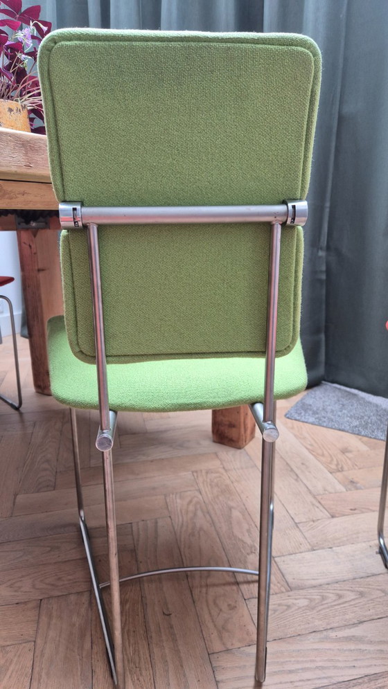 Set of 6 Gispen S02 Dining chairs - Designed by Peter Ghyczy – rvs (photo 8 of 8)