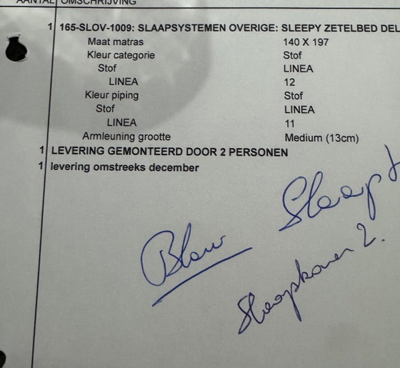 Image 1 of Sofa bed for 2 people, as good as new, very comfortable mattress