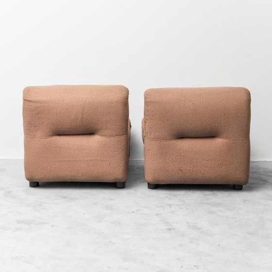 Image 1 of COPPIA DI POLTRONE REZIA DI EMILIO GUARNACCI PER 1P, ANNI '70, VINTAGE, ANTIQUARIATO MODERNO