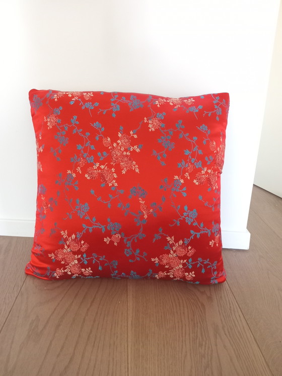 3 dekorative Kissen im japanischen Stil – Textile, Silk (photo 3 of 6)