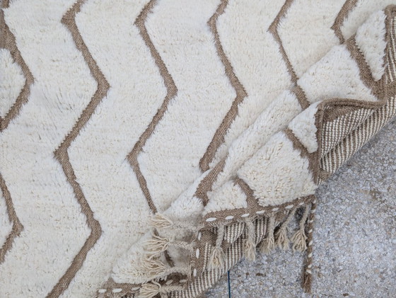 Image 1 of Berberteppich – 259 cm x 160 cm – weiße Wolle