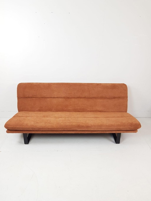 Vintage Artifort Kho Liang Le Sofa Brown New Fabric – 3 5 zitsbanken, Metal, Textile (photo 2 of 9)