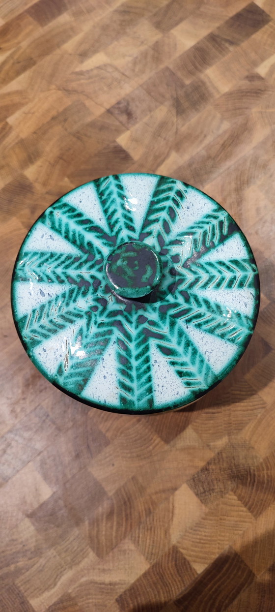 Image 1 of Gedeckter Topf Keramik Vallauris von Charles Voltz