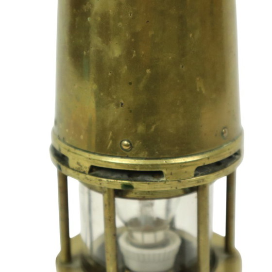 Image 1 of Old Brass Miner's Lamp Memorabilia