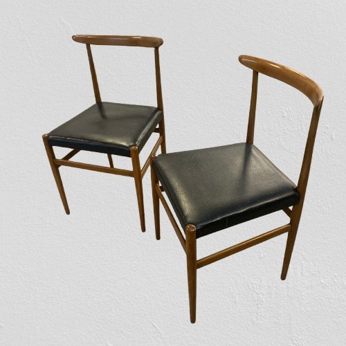 Image 1 of 6 Chaises de salle à manger Mid Century