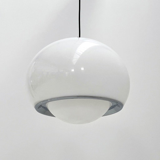Witte Bud hanglamp van Studio 6G voor Guzzini, jaren 70. – hanglampen, Metal, Plastic (photo 2 of 7)