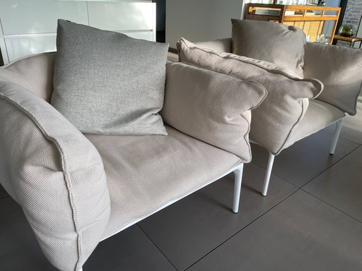 MDF Italia Yale Sofa and 2 chairs