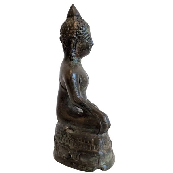 Estatua antigua devocional de Buda de bronce, Sudeste Asiático – lote 149 – Esculturas, Bronze (photo 3 of 8)